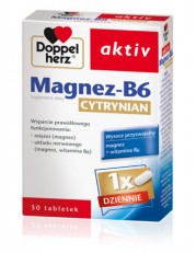 Doppelherz aktiv Magnez-B6 Cytrynian - 30 tabletek - miniaturka zdjęcia produktu