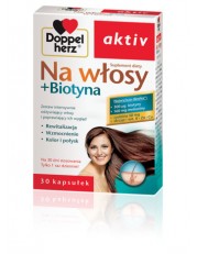 Doppelherz aktiv Na włosy + Biotyna - 30 kapsułek