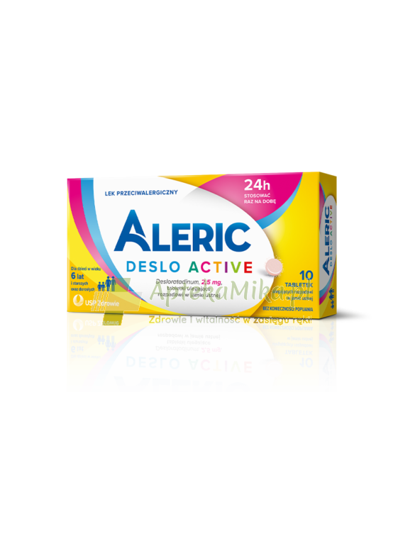 Aleric Deslo Active 2,5 mg tabletki ulegające rozpadowi w jamie ustnej - 10 tabletek