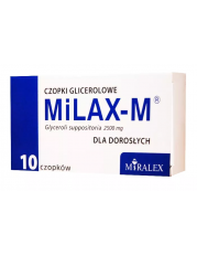 MiLAX-M Czopki glicerolowe dla dorosłych - 10 czopków