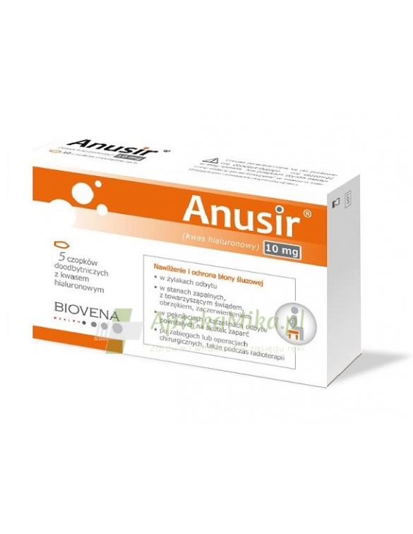 Anusir - 5 czopków doodbytniczych