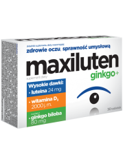 Maxiluten ginkgo+ 30 tabletek - miniaturka zdjęcia produktu