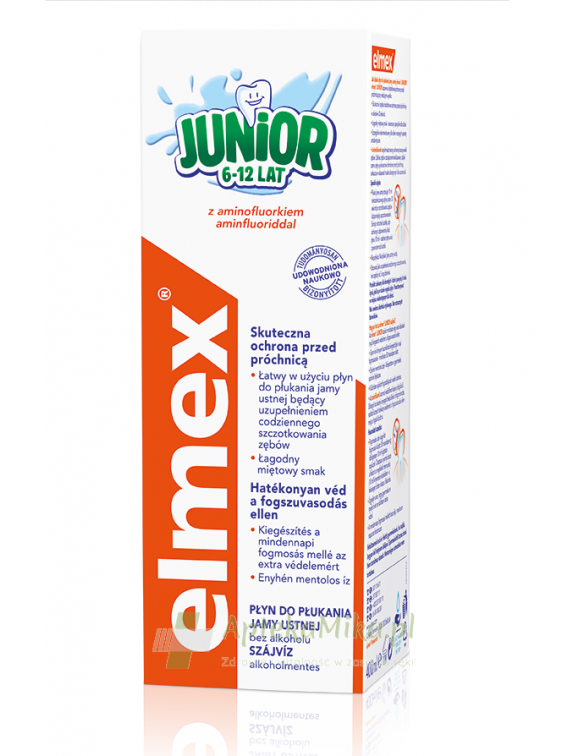 ELMEX JUNIOR Płyn do płukania jamy ustnej - 400 ml