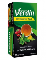 Verdin Fix z czarną herbatą zioła do zaparzania - 20 saszetek - miniaturka zdjęcia produktu