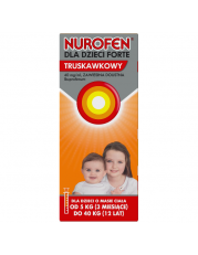 Nurofen dla dzieci Forte truskawkowy zawiesina doustna 0,04 g/ml - 150 ml - miniaturka zdjęcia produktu