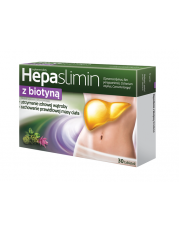 Hepaslimin z biotyną - 30 tabletek - miniaturka zdjęcia produktu
