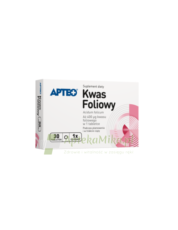 Kwas foliowy APTEO - 30 tabletek
