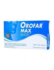 Orofar MAX 2mg+1mg - 20 pastylek do ssania