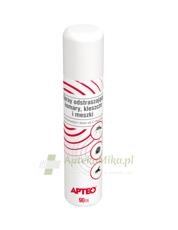 Spray odstraszający komary, kleszcze i meszki Apteo - 90 ml