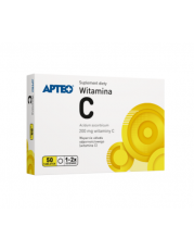 Witamina C 200mg APTEO - 50 tabletek - miniaturka zdjęcia produktu
