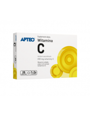 Witamina C 200 mg APTEO - 25 tabletek - miniaturka zdjęcia produktu