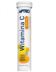 Witamina C 1000 mg o smaku cytrynowym APTEO - 20 tabletek musujących - miniaturka zdjęcia produktu