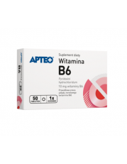 Witamina B6 APTEO - 50 tabletek - miniaturka zdjęcia produktu
