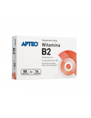 Witamina B2 APTEO - 50 tabletek - miniaturka zdjęcia produktu